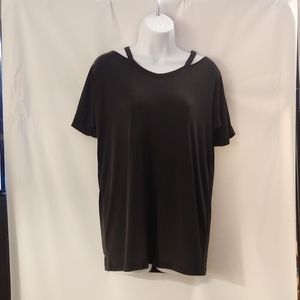 Women's Mod On Trend Black Shirt, S